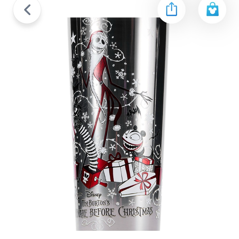 Disney Nightmare Before Christmas Gray and Red Tumbler